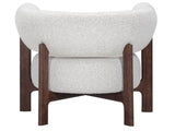 Kylo - Lounge Chair - White / Dark Brown