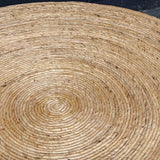 Rora - Woven Round Coffee Table - Light Brown
