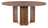 Eleana - Round Dining Table - Medium Wood