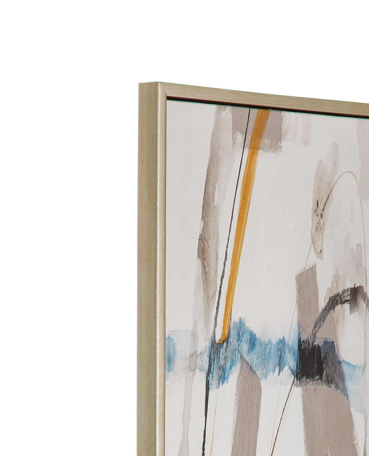 Framed Canvas Tranquil Flow - Gold