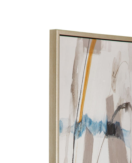 Framed Canvas Tranquil Flow - Gold