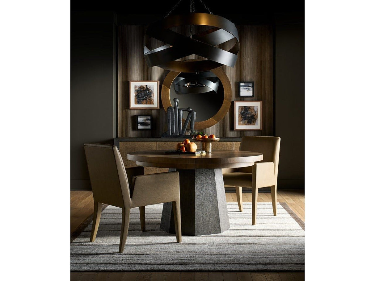 Modern / Mist & Veil - Round Dining Table - Haze