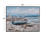 Mo Bay Framed Canvas - Blue