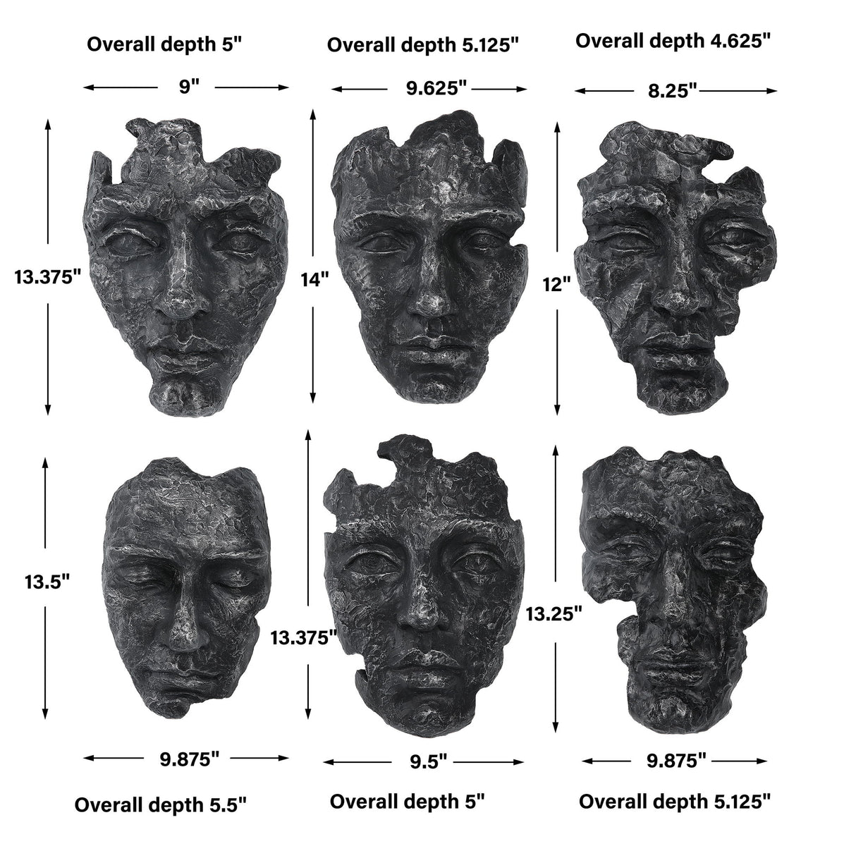 Self-Portrait - Mask Wall Decor (Set of 6)