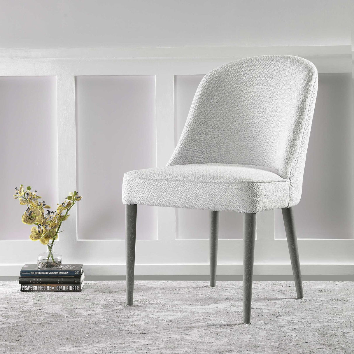 Brie - Armless Chair, Set Of 2 - White