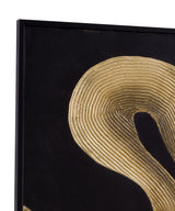 Connected Frame Canvas (Set of 2) - Black / Gold