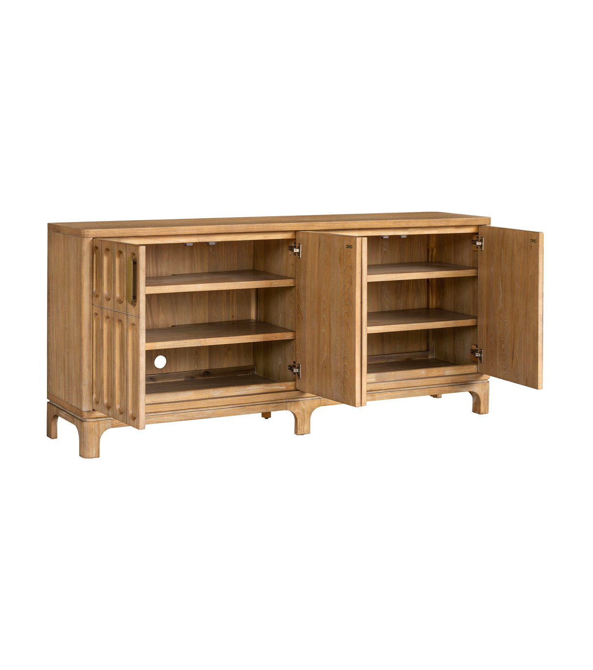 Ryder - Server - Chestnut Elm / Antique Brass