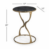 Hourglass - Accent Table - Bronze / Black