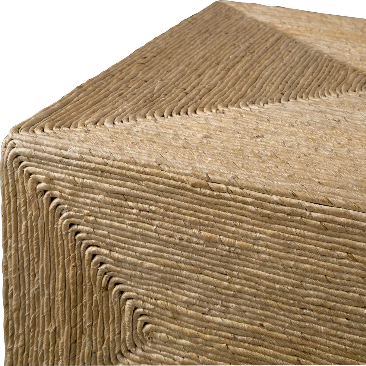 Rora - Woven Coffee Table - Light Brown
