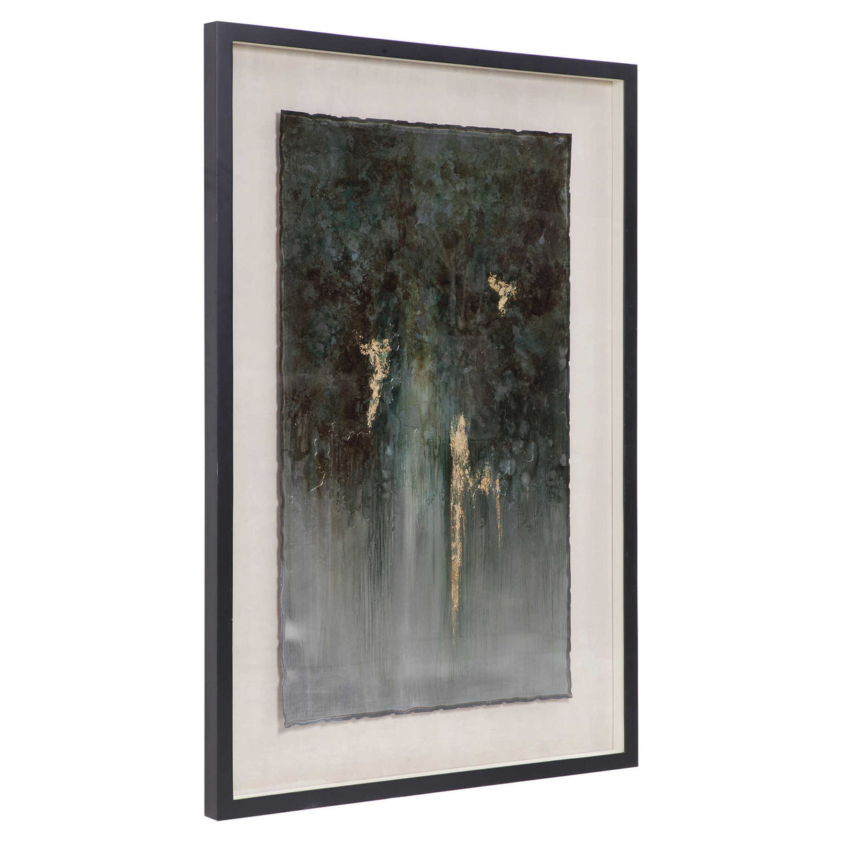 Rustic Patina Grande - Abstract Art - Gray, Dark