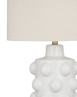 Lynn - Table Lamp - White - White / Polished Brass