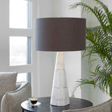Citadel - Marble Table Lamp - White