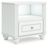 Kozlani - One Drawer Night Stand - White