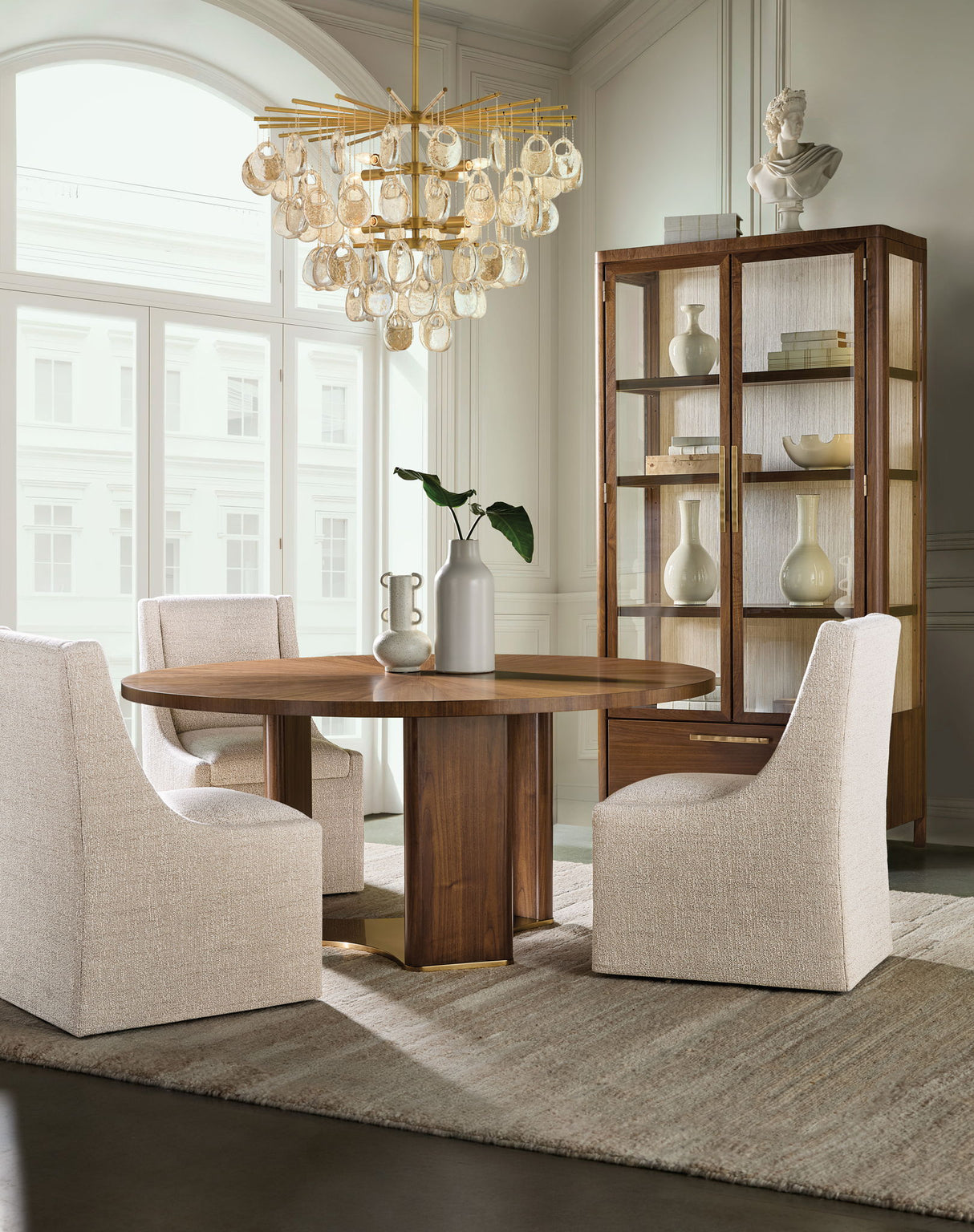 Eleana - Display Cabinet - Medium Wood