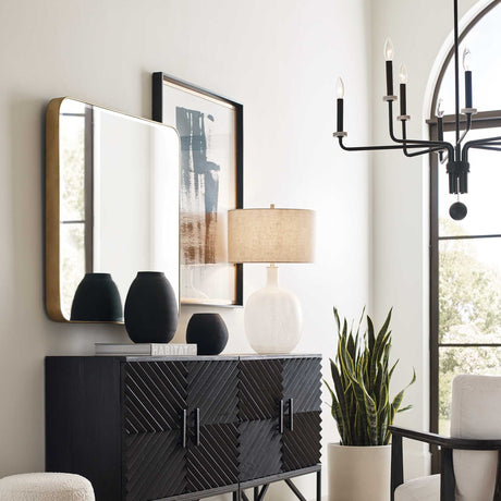 Ebony - Elegance 8 Light Chandelier - Black