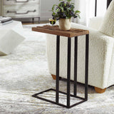 Union - Reclaimed Wood Accent Table - Dark Brown