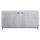 Checkerboard - 4 Door Cabinet - Gray