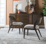 Andare - Dining Side Chair - Dark Brown / Gray