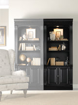 Telluride - Bunching Bookcase (With Doors) - Black