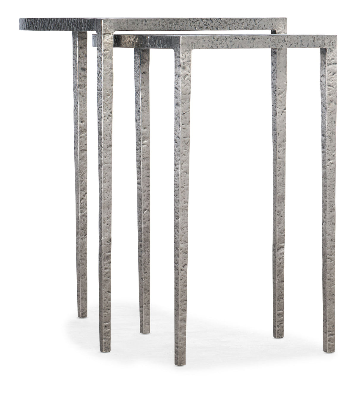Chapman - Metal Nesting Tables - Pearl Silver