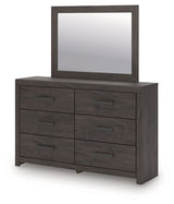 Prendonea - Dresser and Mirror - Charcoal