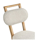 Ryder - Dining Chair - Chestnut Elm / Ant Brass / Tauple Boucle