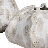 Urchin - Textured Vases, Set Of 2 - Ivory