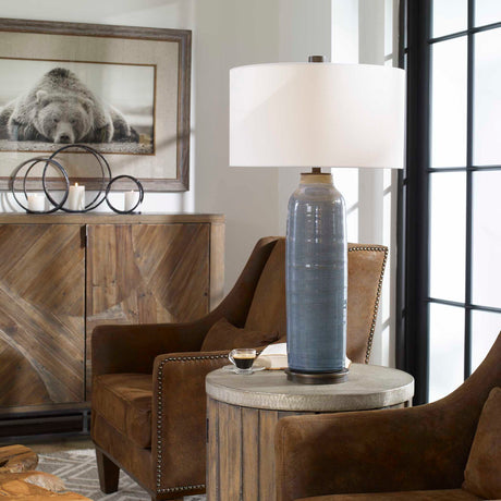 Vicente - Slate Table Lamp - Blue