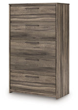 Elbrim - Five Drawer Chest - Brown