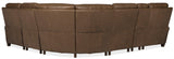 MS - Julian Six-Piece Power Reclining Sectional - Dark Brown