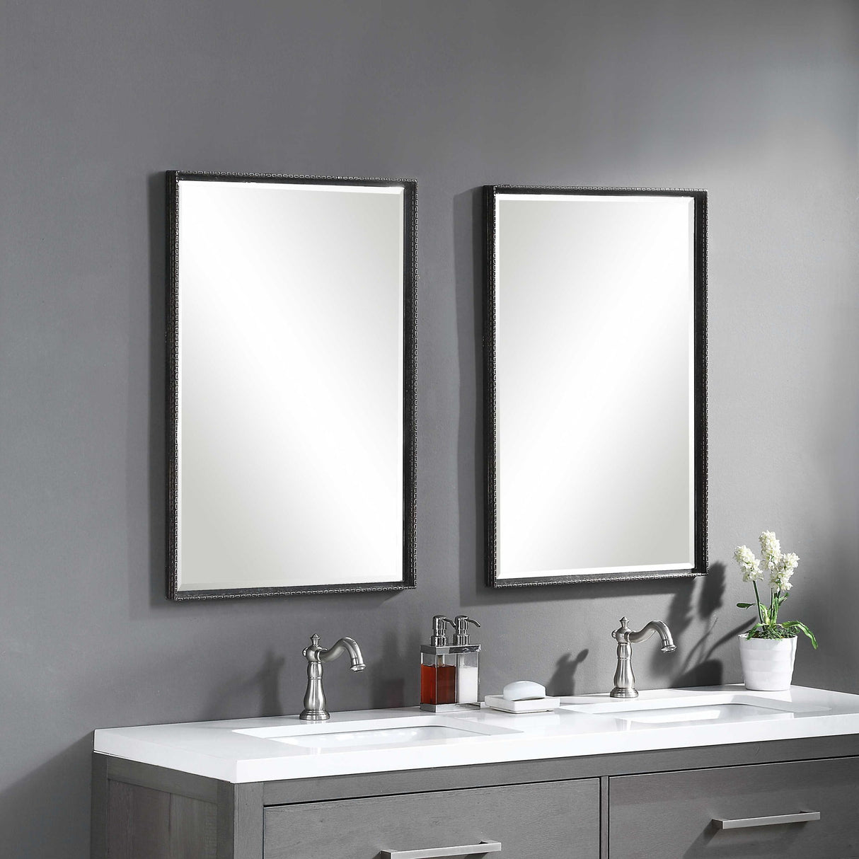 Callan - Iron Vanity Mirror - Black