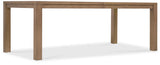 Sonnet - Rectangular Dining Table With One 18" Leaf - Dark Gray