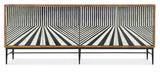 Commerce And Market - Linear Perspective Credenza - Light Brown