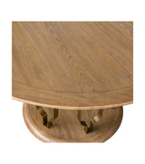 Ryder - Dining Table - Chestnut Elm / Antique Brass