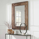 Rennick - Wood Mirror - Brown, Dark