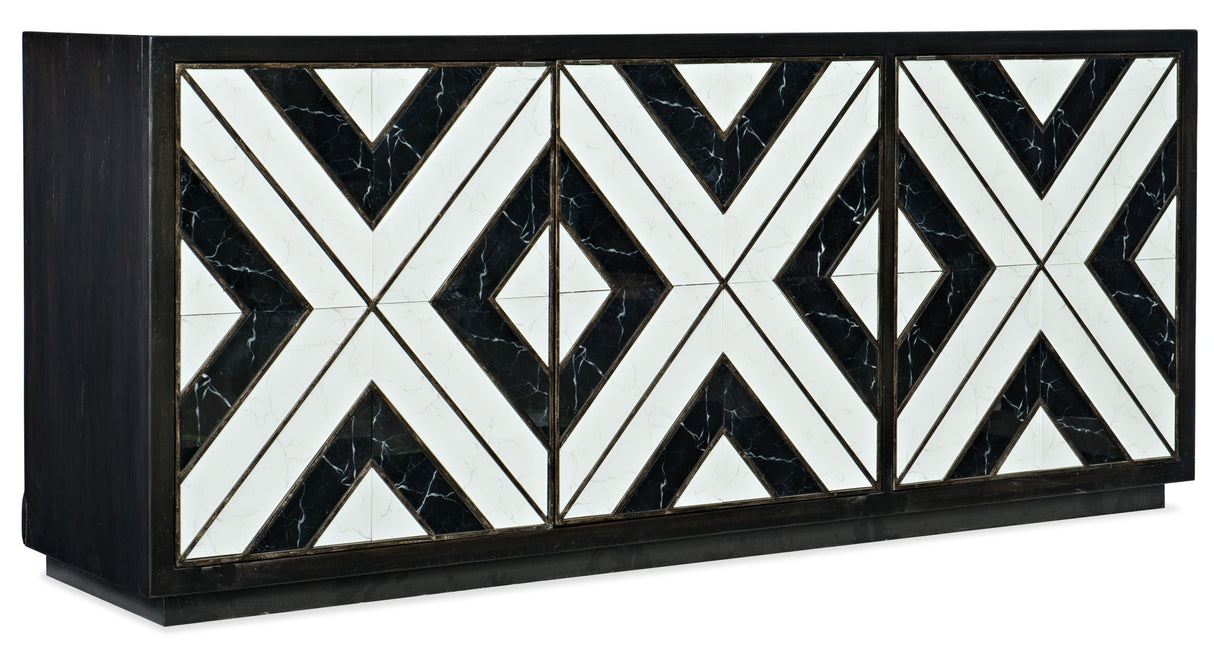 Sanctuary 2 - Noir Et Blanc Entertainment Console