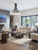 Park City - Black Diamond Round End Table - Dark Brown