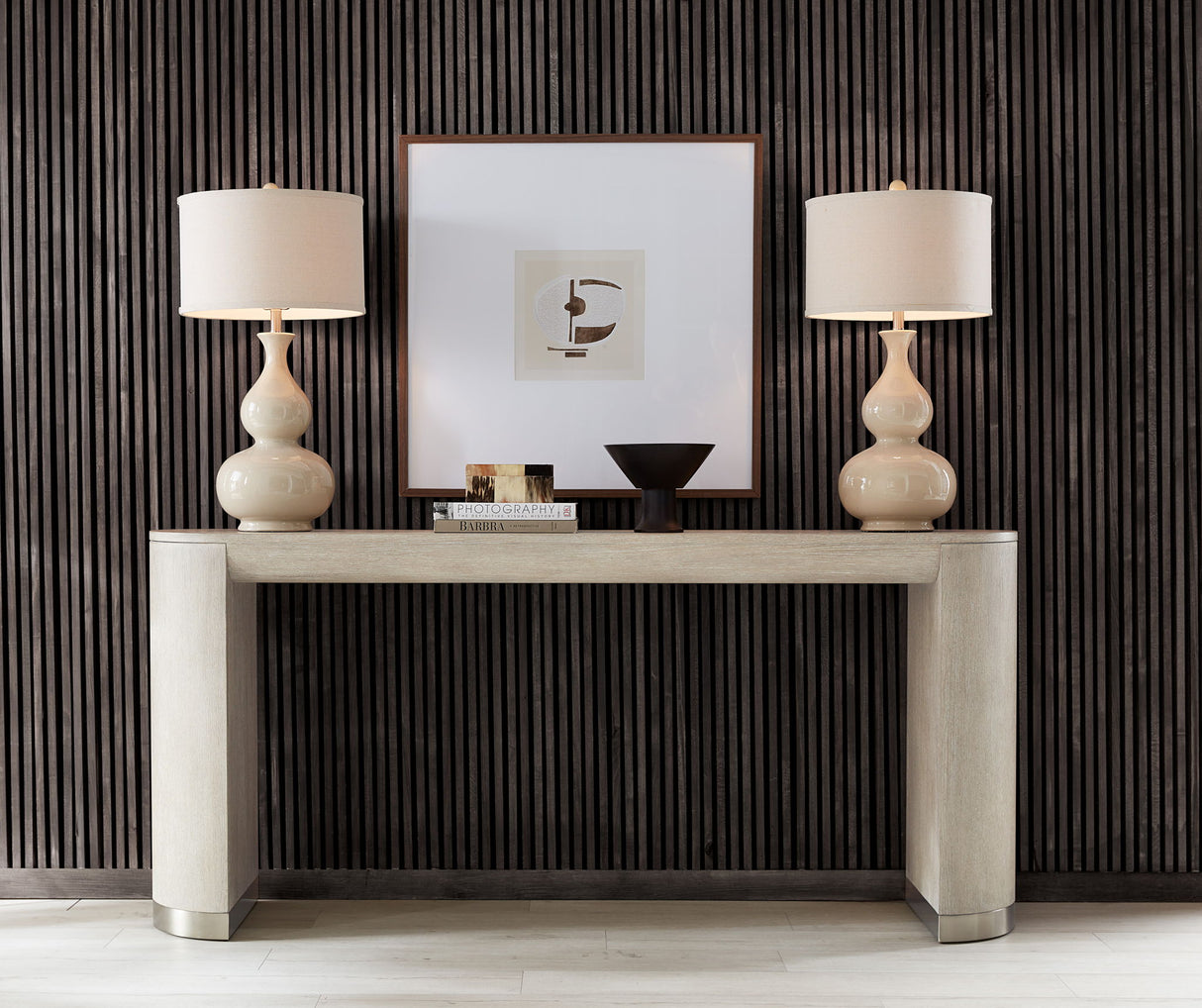 Modern Mood - Wood Console Table - Beige