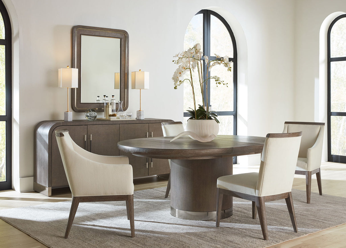 Modern Mood - Round Dining Table With 1-18in Leaf