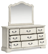 Arlendyne - Dresser And Mirror - Antique White