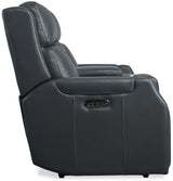 MS - Nelson Zero Gravity Power Console Loveseat With Power Headrests And Lumbar - Black