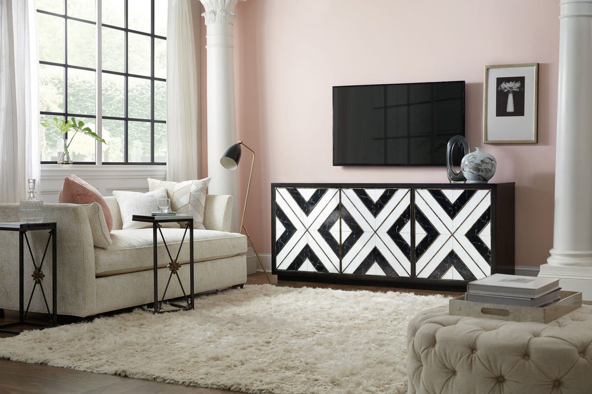 Sanctuary 2 - Noir Et Blanc Entertainment Console