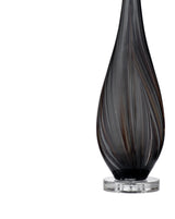 Glass Table Lamp - Black