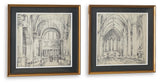 Downyard - Wall Art Set (Set of 2) - Black / Beige