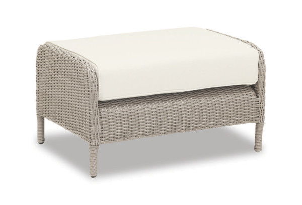 Manhattan - Ottoman, With Self Welt - Linen Canvas