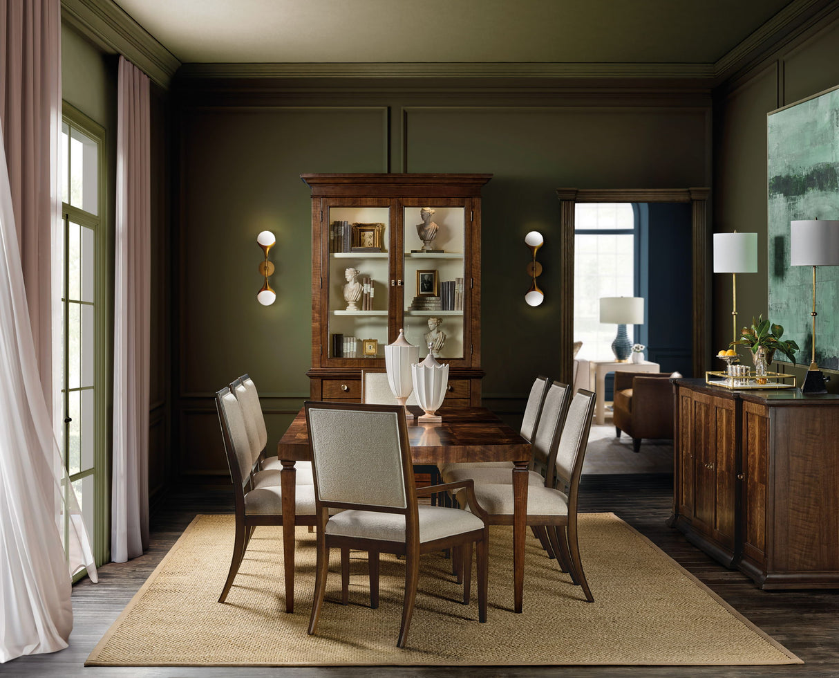 Archives - Rectangle Dining Table With Two 20" Leaves - Dark Brown