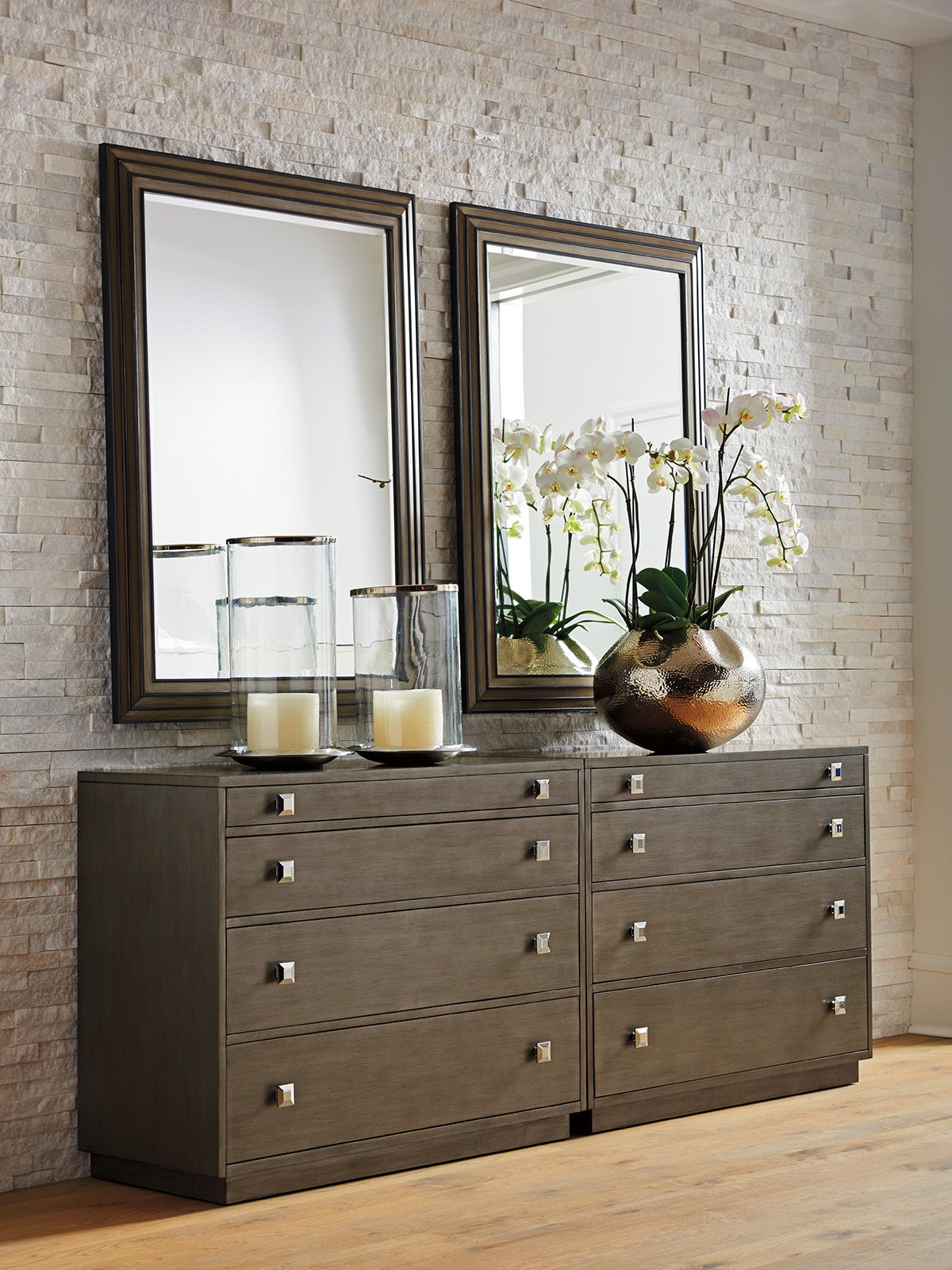 Ariana - Miranda Rectangular Mirror - Dark Brown
