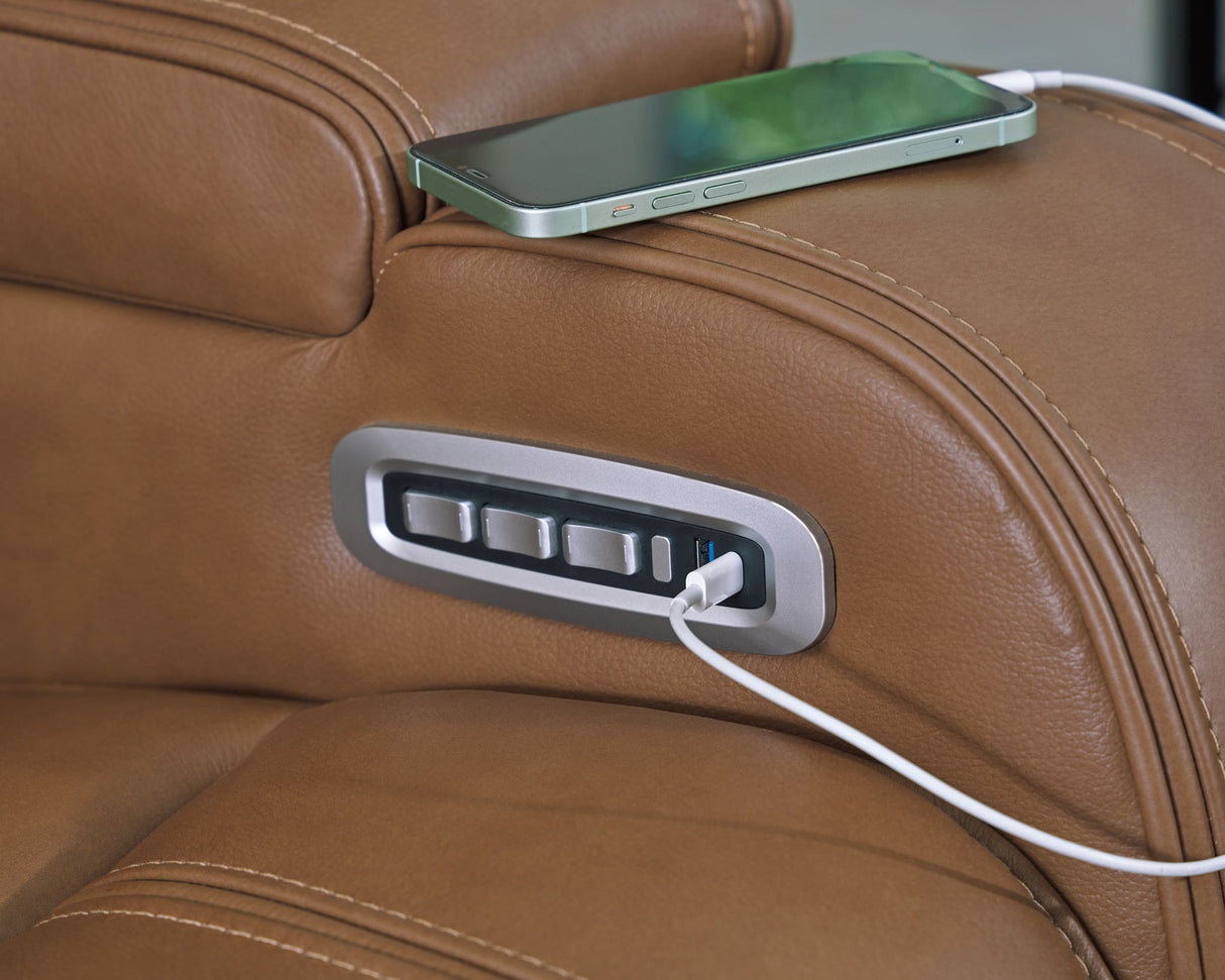 Knightington - Power Reclining Loveseat With Audio Seating