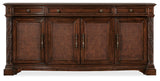 Charleston - Four Door-Three Drawer Buffet - Dark Brown