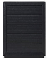 Londer - Five Drawer Chest - Black
